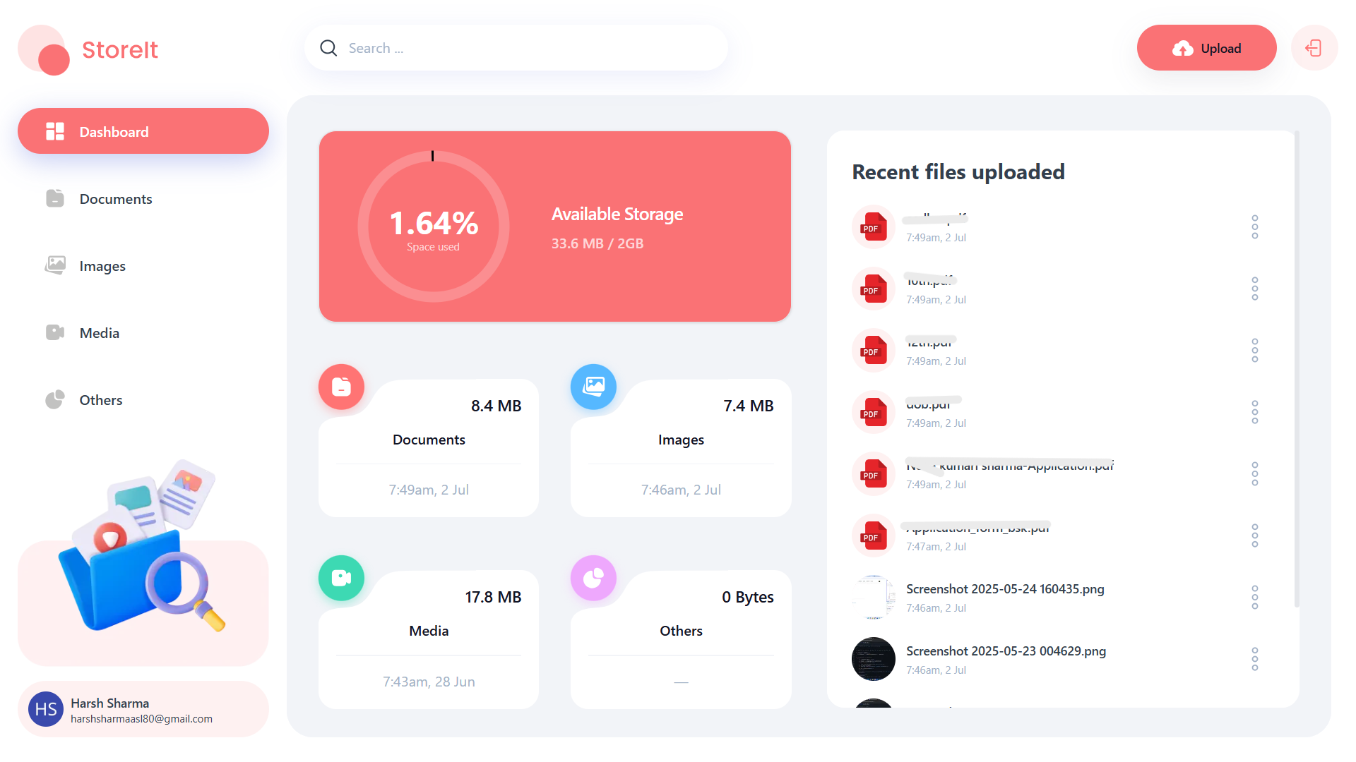 Store It - A Online Storage App